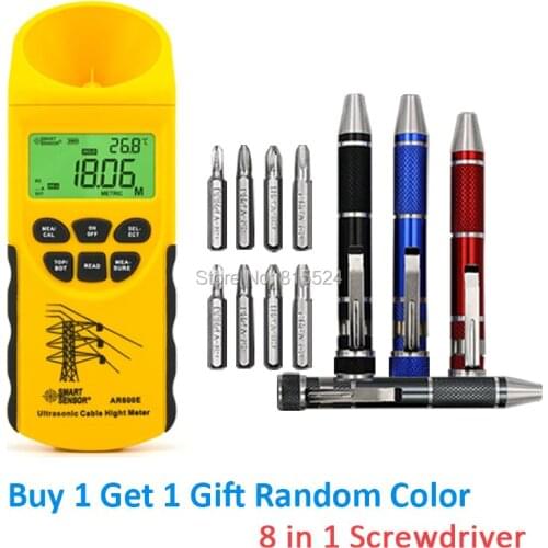 Ultrasonic Cable Height Meter 6 Cables Measurement LCD Display Measuring Range( Height 3-23m ,Plane 3-15m) Smart Sensor AR600E