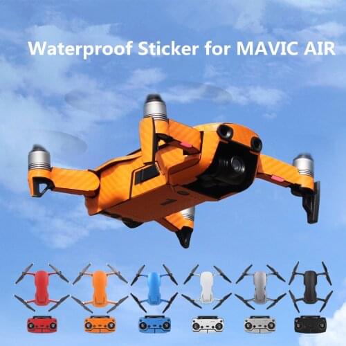 DJI Mavic air Waterproof Stickers Full Cover PVC Protective Skin For Mavic Air Drone Body with battery Arm Remote Control
