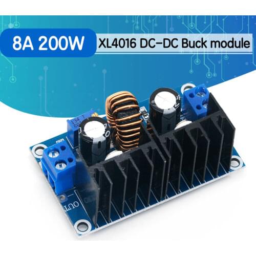 XL4016 PWM Adjustable 4-36V To 1.25-36V Step-Down Board Module Max 8A 200W DC-DC Step Down Buck Converter Power Supply
