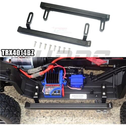 RC Car GPM Parts 1/10 TRX4 G500 Crawler Upgrade Accessories Aluminum Alloy Simulation Both Sides Foot Pedals TRX4014BZ TRAXXAS