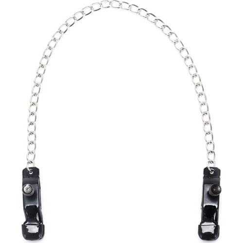 Metal Nipple Clamps With Chain Sex Products For Woman Black Sex Erotic Nipple Clips Toys For Couples Adult Games