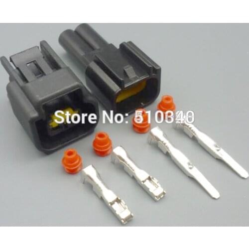 1Sets 2.3mm 2 Pin Ignition Coil Wire Harness Female And Male Waterproof Auto Connector for Ford Focus