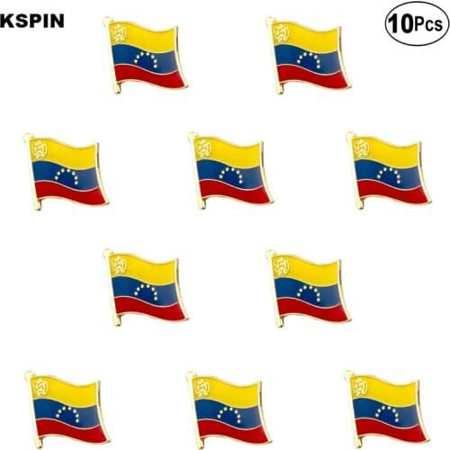 Venezuela Flag Lapel Pin Flag badge Brooch Pins Badges 10Pcs a Lot