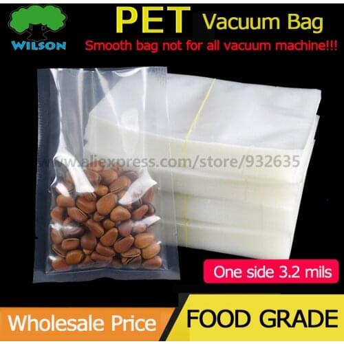 20 PCS (Open 30 - 45 cm ) Big Size PET/PE Full Clear Food Storage Vacuum Bags Heat Sealing Bags Free Shipping