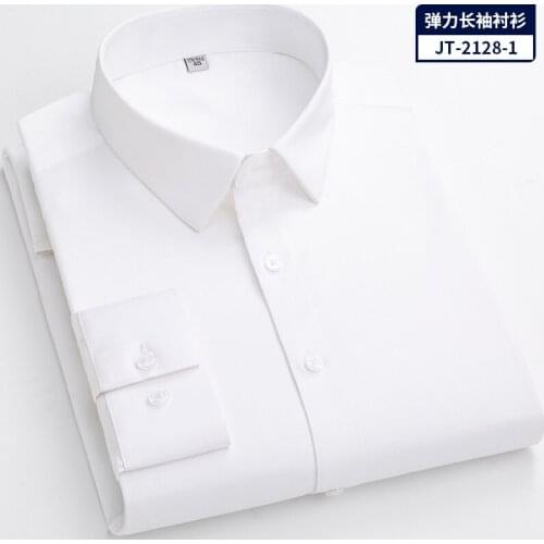 2021 New Men Shirt Long Sleeve Luxury Plus Size 5XL 6XL Skin-Friendly 4D Cutting Business Wedding Casual Cloth Solid DA476