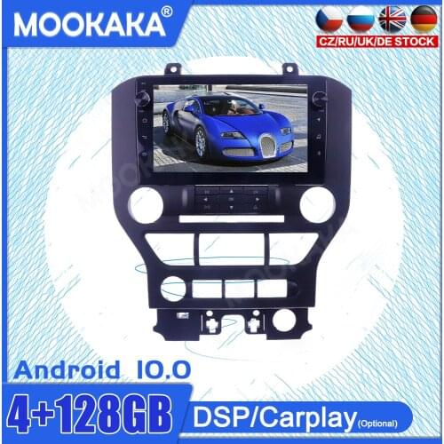 4+128GB Android10 Touch Screen For Ford Mustang 2015-2018 Car GPS IPS Multimedia Tesla Player Head Unit Audio Radio Navigtion