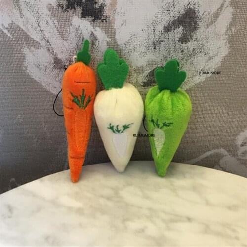 50pcs/lot wholesale carrot etc. Plush Toy - small 3-9cm stuffed toy ; vegetable Gift accessories Decor DOLL TOY
