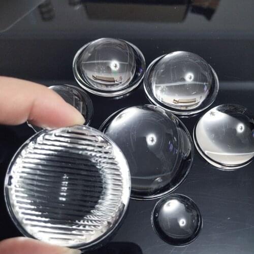 60 mm Plano convex stripe Optical Glass Lens for LED Flashlight Auto car lamp spotlight projection light