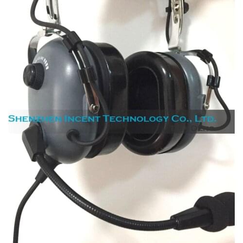 VOIONAIR Dark Gray Pilot Headset PNR (Passive Noise Reduction) Aviation Headset IN-1000