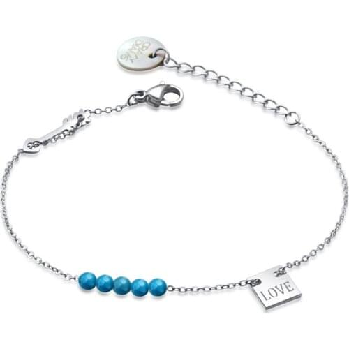 Ambrum Valentines Day Bracelet,Fashion Cystal Jewelry,Women Charms Stainless Chain Adjustable Bracelet Princess Dress Bracelet