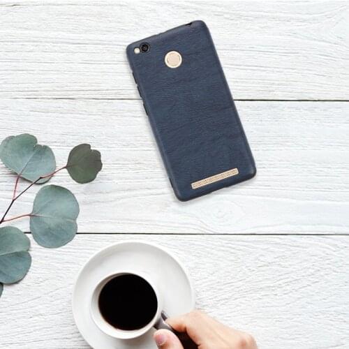 Wood grain PU Leather Phone Case For Xiaomi Redmi 3S Soft Silicone Case For Xiaomi Redmi 3X Protective Back Shell