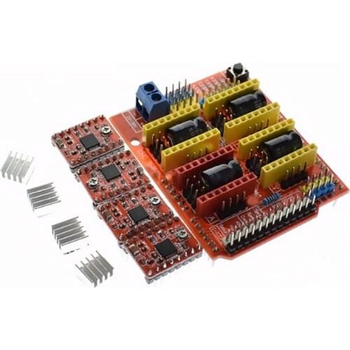 Cnc shield v3 engraving machine / 3D Printer / + 4pcs A4988 driver expansion board for Arduino