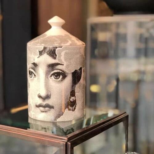 Decorative Jar Make-up Pen Jar Brush Holder Candle Holder Jewerlly Makeup Storage Jar Ceramic Crafts Home Decoration Pen Holder
