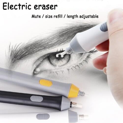 Tenwin Electric Pencil Eraser Automatic Highlighter Cute/Kawaii Mini Art Electronic Sketching Drawing Rubber Operated Highlight