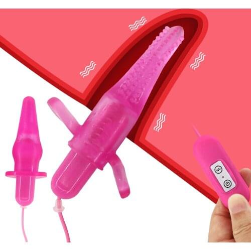 EXVOID Clitoris stimulator Dual Anal Plug Vibrator Sex toys for Couples 10 Speeds Adult Product Sex Shop USB Vibrator