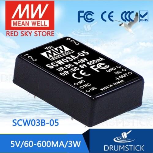 Transmit MEAN WELL DCWN03A/03B/03C/03E-05V/12V/15V 3W DIP package module switching power supply