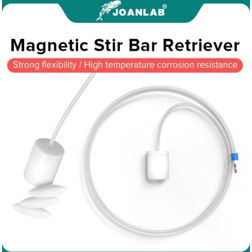 JOANLAB Official Store 400mm 600mm PTFE Magnetic Stirrer Stir Bar Retriever - Bendable Polyethylene Anti-Corrosive Lab Supplies