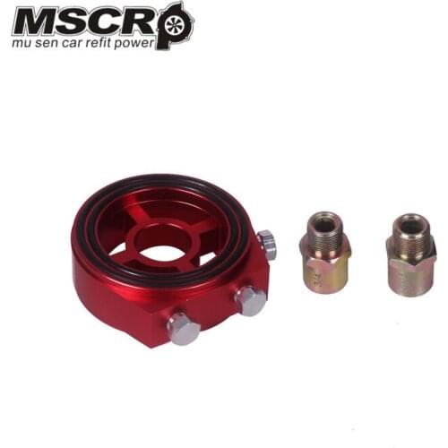 M20X1.5 3/4-16 1/8 NPT Aluminum Racing Oil Pressure Gauge Oil Filter Sandwich Adapter
