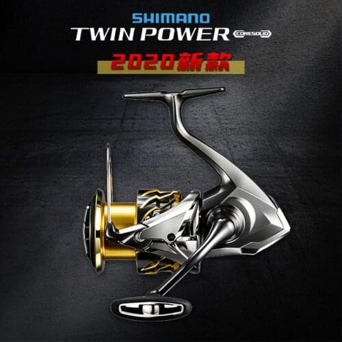 20 new Shimano TWINPOWER metal spinning wheels Bobo iron plate wheel sea water wheel reel road Asian wheel fishing wheel