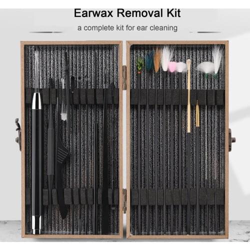 20PCS Ear Massage Earpick Ear Picker with LED Light Earwax Removal Kit Ear Pick Set Earwax Remover Spoon Ear Care Tools