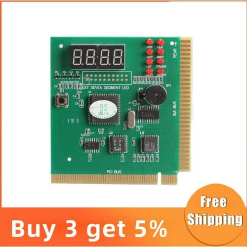 New 4-Digit LCD Display PC Analyzer Diagnostic Card Motherboard Post Tester 100% Brand new and high quality Self checking remote