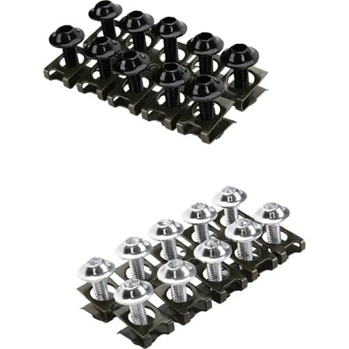 Piece Of 20 UNIVERSAL M6 /BUMPER WASHER/BOLT SCREWS ENGINE BAY DRESS UP KITS