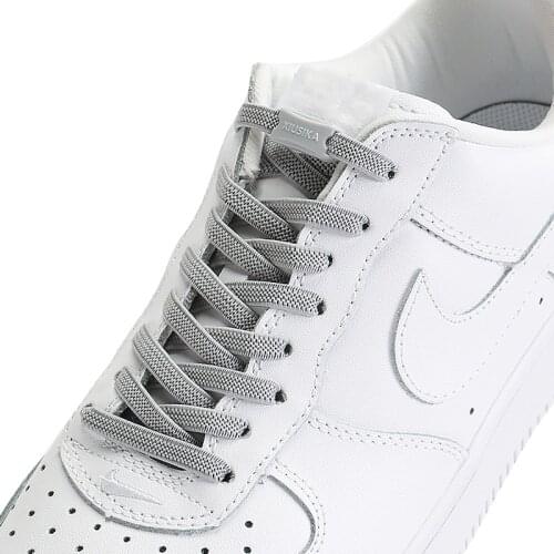 1 Pair Buckle lock Flat Shoelaces Elastic Reticulated woven No tie shoelace Suitable for all shoes Lazy lace Shoe accessories