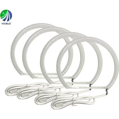 Semi Circle,Car Angel Eyes LED Car Halo Ring Light,With Milky Shell,RGB Color, 131mm*4,Car Light DRL,For BMW E36,E39,E46,E318A04