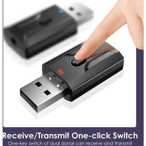 Portable USB Wireless Audio Adapter Easy To Connect Widely Use Transmitter And Receiver Modes Audio Adapter For Car PC Home