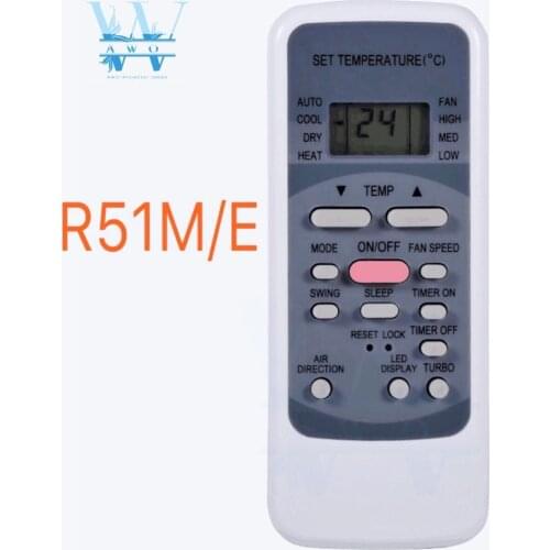 New R51M/E Remote Control For Midea Split & Portable Air Conditioner Remote Control For R51/E R51/CE R51M/CE R51D/E R51M/BGE
