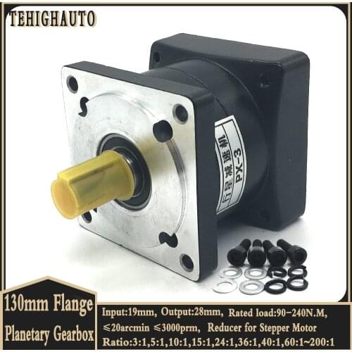 Gear Planetary Gearbox Step-down 130mm Nema52 Stepper Motor Reducer Ratio 3:1,19mm Input 90Nm Reductora Para Motor Reduction CNC