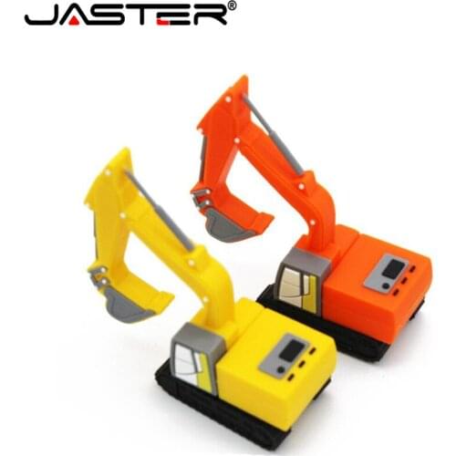 JASTER New truck model usb flash drive pen drive excavator special car pendrive 8gb 16gb 32gb 64gb memory stick real capacity