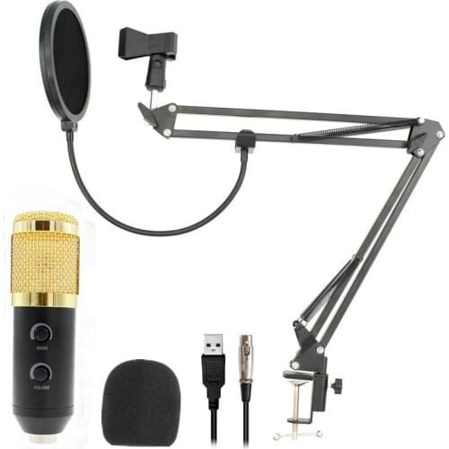 Hot BM 900 USB Microphone For Computer Condenser Studio Karaoke Mic For PC NB-35 Suspension Arm Pop Filter Upgraded From BM 800