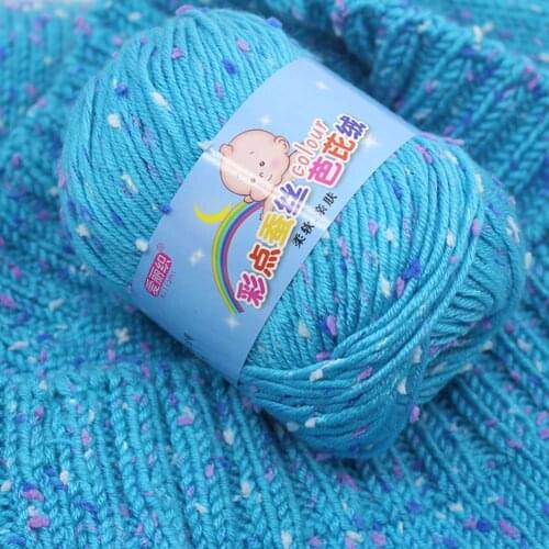 High Quality Baby Cotton Cashmere Yarn For Hand Knitting Crochet Worsted Wool Thread Colorful Eco-dyed Needlework