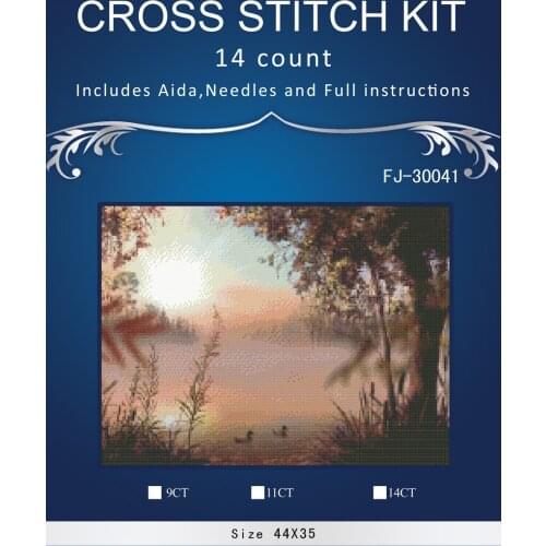 Top Quality Lovely Hot Sell Counted Cross Stitch Kit Old World Holiday Ornaments Similar DMC fj-30041 Morning time