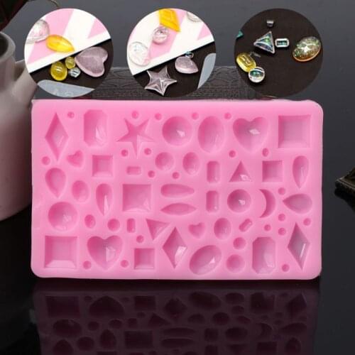 11 x 6.5cm UV Resin Jewelry Liquid Silicone Mold Heart Water Drop Round Bead Jewelry Making