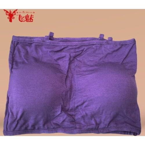 Belly Dance costume Mercerized 18cm cotton wipes bosom top womens Dance anti emptied bra (With a chest pad) wrapped chest bras