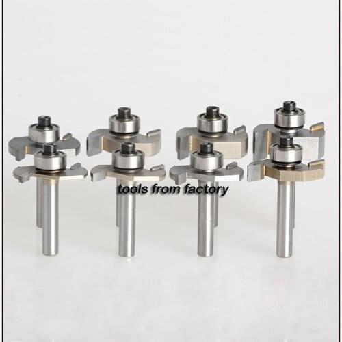 1pc 1/2*1/8 T type bearings wood milling cutter woodwork carving tools wooden router bits 1/2 SHK