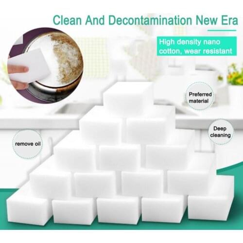 1Pcs Melamine Sponge Eraser For Kitchen Bathroom Office Melamine Sponge Cleaner Car Clean Maintenance Accessories 10x6x1.7cm