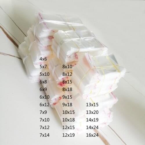 10000pcs Transparent Bag Clear Opp Bags Self Adhesive Pouches Cellophane Self Sealing Plastic Bag for Jewelry Gifts Packing Bags