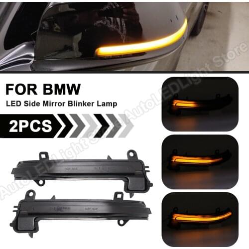 2Pc For BMW 1 2 3 4Series F20 F21 F22 F87 F23 F30 F31 F34 F33 F32 X1 E84 Flash LED Dynamic Mirror Blinker Light Turn Signal Lamp