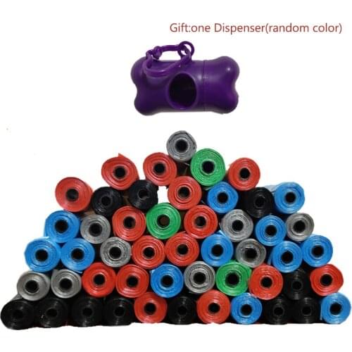 20 Rolls Pure Pet Dog Poop Bags Pet Cat Waste Garbage Bags Outdoor Carrier Clean Pick up Tools Pet Supplies With one Dispenser