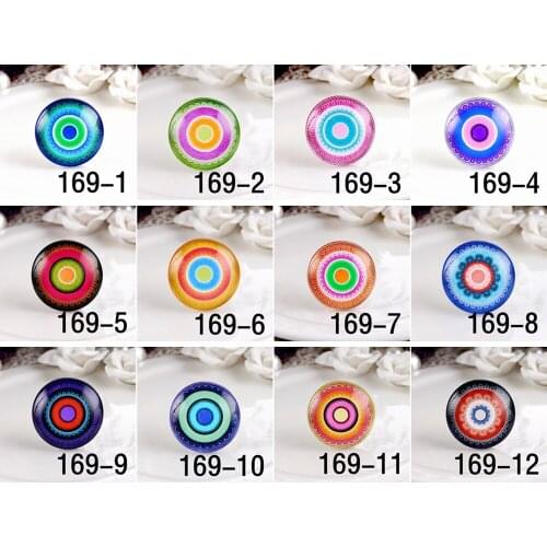20pcs 12mm 20mm 25mm 30mm Glass Beads Cabochon DIY For Tray setting finding 169-1-169-12