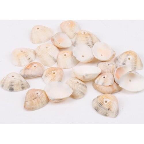 20x26mm white Natural Spiral Shell Loose Beads for jewelry making DIY 50pcs TRS0135
