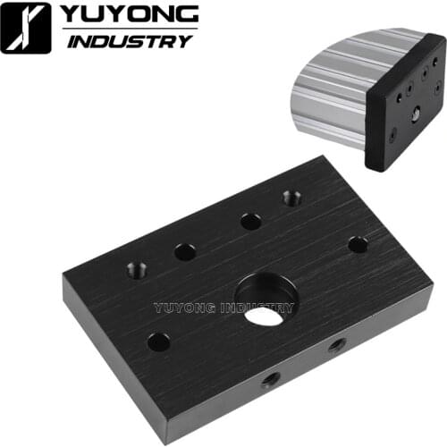 3D Printer openbuilds c-beam end mount U type aluminium material face mounting plate