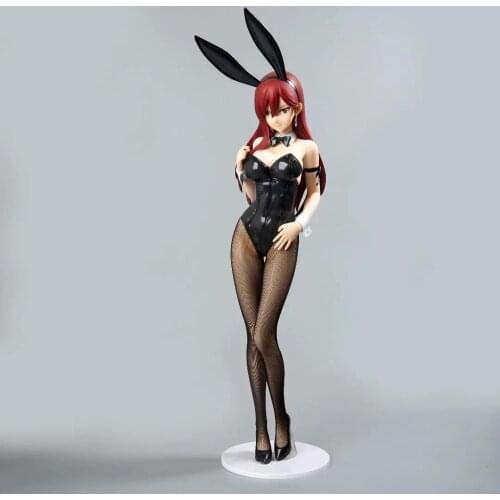 47cm FREEing B-STYLE FAIRY TAIL Erza Scarlet Bunny Girl PVC Action figure Toy Audlt Anime Sexy Girl Figures Model Doll Gifts