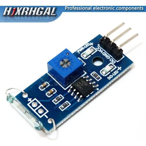 5pcs Dry reed pipe sensor module magnetron module dry reed switch magnetic control switch new hjxrhgal