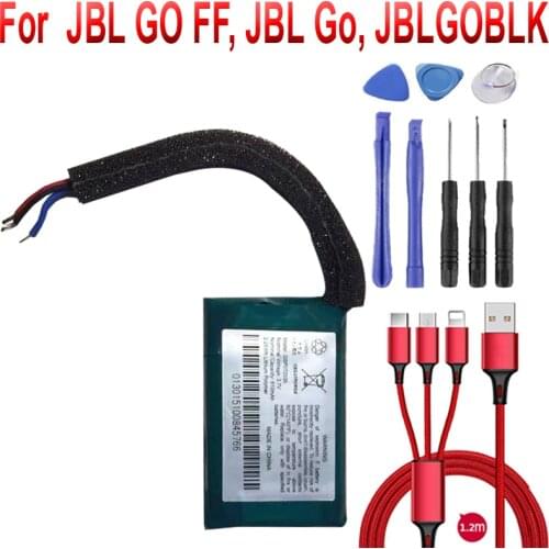 610mAh Battery GSP072035 for JBL GO FF, JBL Go, JBLGOBLK +USB cable+toolkit