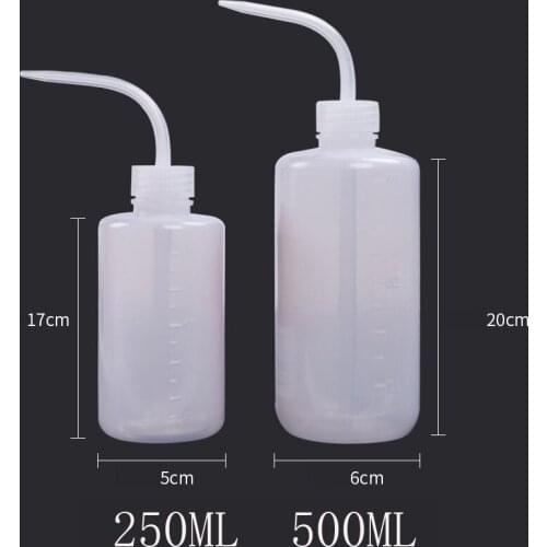 Tattoo Wash Bottle,Beoncall 2Pcs 500ml Safety Tattoo Wash Bottle Watering Tools,Economy Plastic Squeeze Bottle for Tattoo