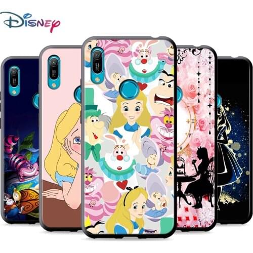 Black Soft Alice in Wonderland For Huawei P Smart 2021 2020 Z S Mate 40 RS 30 20 20X 10 Pro Plus Lite 2019 Phone Case
